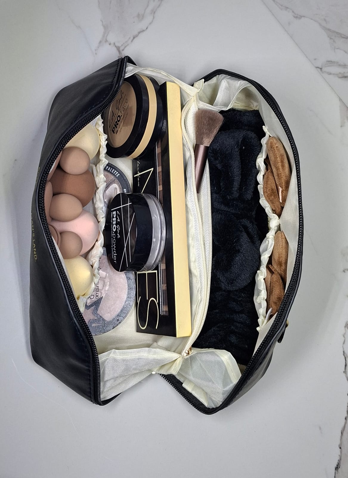 Luxury Black Makeup Bag